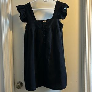 Entry black babydoll dress small